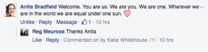 Anita Bradfield #WordsofWelcome