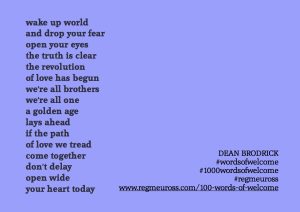 Dead Brodrick #WordsOfWelcome @regmeuross #1000wordsofwelcome