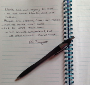 Pat Baggott #wordsofwelcome