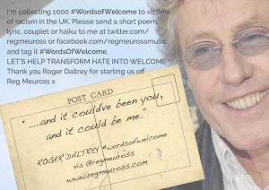 Roger Daltrey #wordsofwelcome @regmeuross