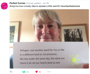 #wordsofwelcome @regmeuross
